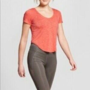 Joy Lab Women’s Coral Light V-Neck Sz S